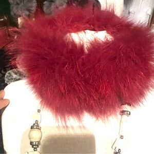 Surrell Chic red  fox fur head band or neck scarf